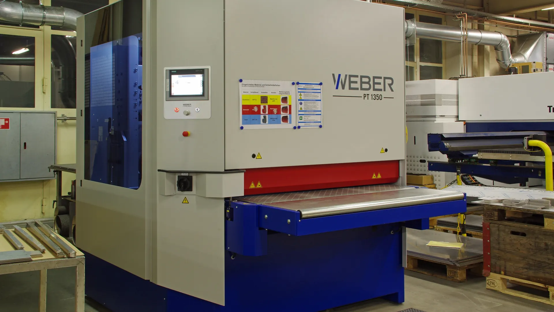 Installation Entgratmaschine Weber PT 1350 DR2 – RuossTech AG